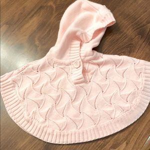 Baby girl poncho sweater